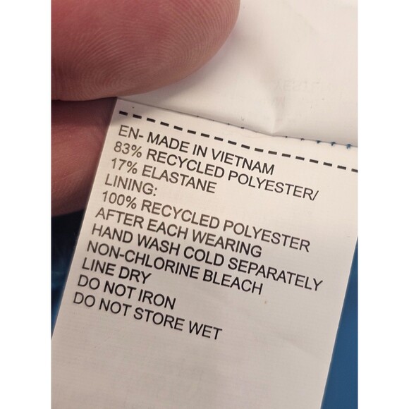 ALK Women's S Nike Cyan Blue Athletic Adjustable Tank Tankini Swim Top Bikini NW - Picture 8 of 8